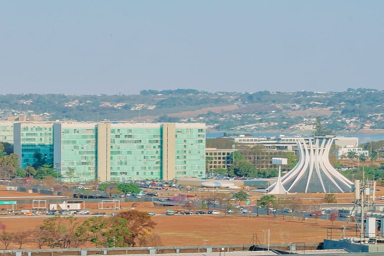 Apto com vista para o cartão postal de Brasília