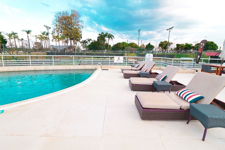 Apartamento completo no Golden Tulip